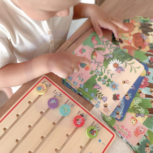 TOOKY TOY Drewniana Gra Nauka Liczenia Zwierzątka - 013