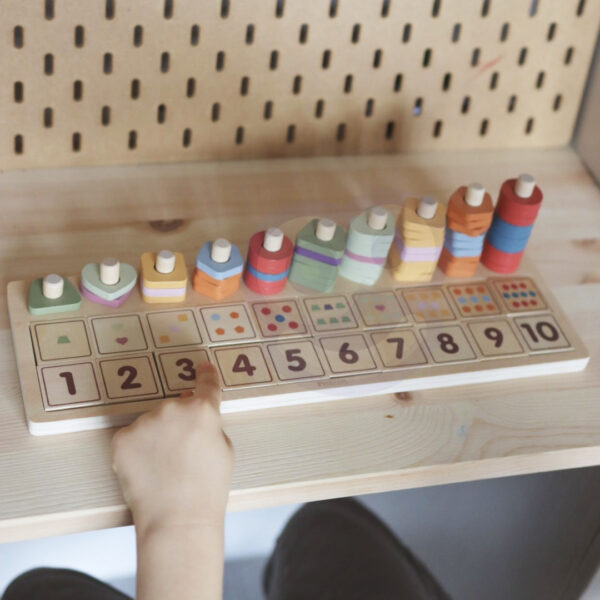 VIGA PolarB Drewniane Liczydło Sorter Nauka Liczb Montessori - 002