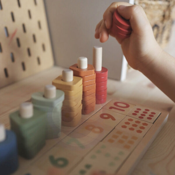 VIGA PolarB Drewniane Liczydło Sorter Nauka Liczb Montessori - 006