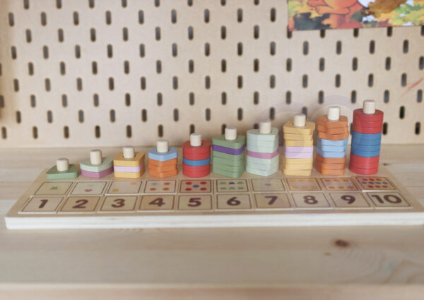 VIGA PolarB Drewniane Liczydło Sorter Nauka Liczb Montessori - 007