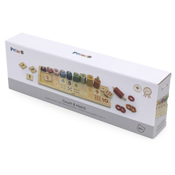 VIGA PolarB Drewniane Liczydło Sorter Nauka Liczb Montessori - 012