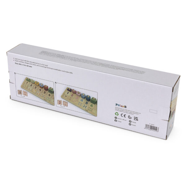 VIGA PolarB Drewniane Liczydło Sorter Nauka Liczb Montessori - 013