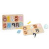 CLASSIC WORLD Drewniane Puzzle Numeryczne Cyferki Montessori 11 el. - 006
