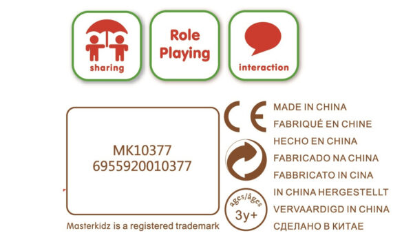 MASTERKIDZ Realistyczne Owoce Zestaw Do Kuchni 10 Elementów - 008