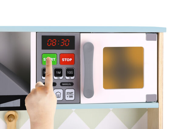 TOOKY TOY Duża Drewniana Kuchnia dla Dzieci 10 el. FSC - 002