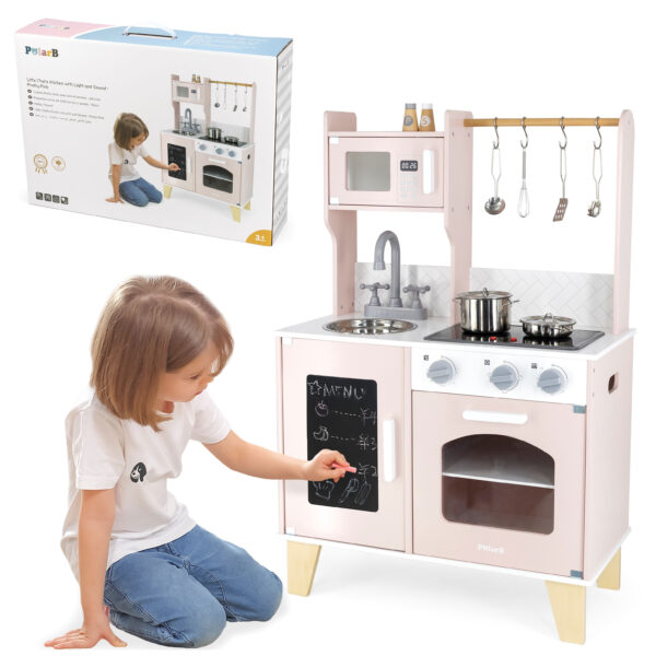 VIGA PolarB Drewniana Kuchnia Światło Dźwięk + Akcesoria - 001 VIGA PolarB Drewniana Kuchnia Światło Dźwięk + Akcesoria - 001