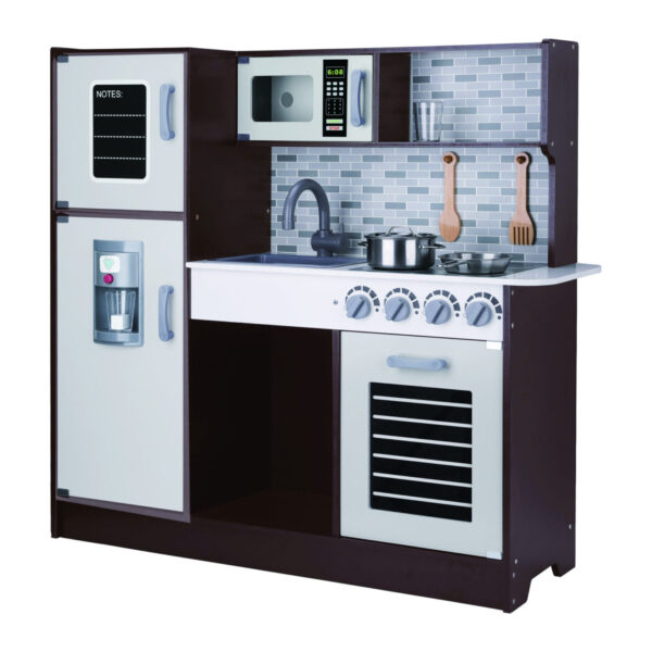 Nowoczesna kuchnia drewniana Tooky Toy - Duży zestaw dla kucharza - 001