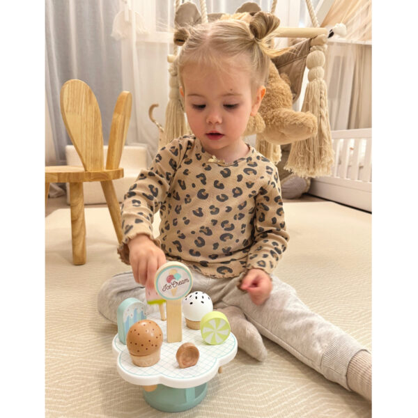 TOOKY TOY Drewniane Lody Magnetyczne na Stojaku - 004