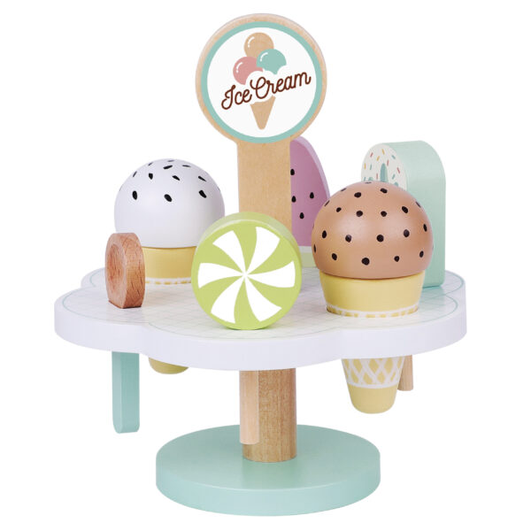 TOOKY TOY Drewniane Lody Magnetyczne na Stojaku - 012