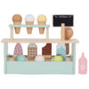 WOOPIE GREEN Drewniana Lodziarnia Sklepik Zestaw z Lodami Stragan 16 EL - 013