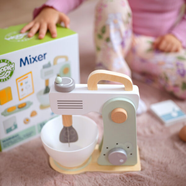 Mikser dla dzieci drewniany zestaw do pieczenia 11 el. 3+ - WOOPIE GREEN - 007