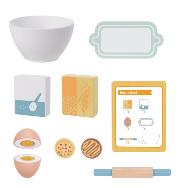 Mikser dla dzieci drewniany zestaw do pieczenia 11 el. 3+ - WOOPIE GREEN - 009