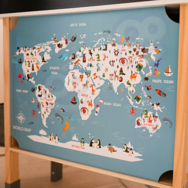 WOOPIE GREEN Drewniana Interaktywna Kuchnia 9w1 z Pralką i Tablicą - 007