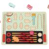 Drewniany grill edukacyjny 2w1 Sorter Montessori - Tooky Toy - 001