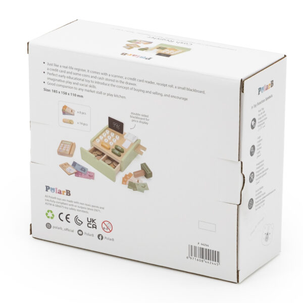 VIGA PolarB Drewniana Kasa Sklepowa Zielona - 005