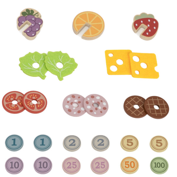 VIGA Minisklep z Hamburgerami – Kreatywna Zabawa w Odgrywanie Ról - 004