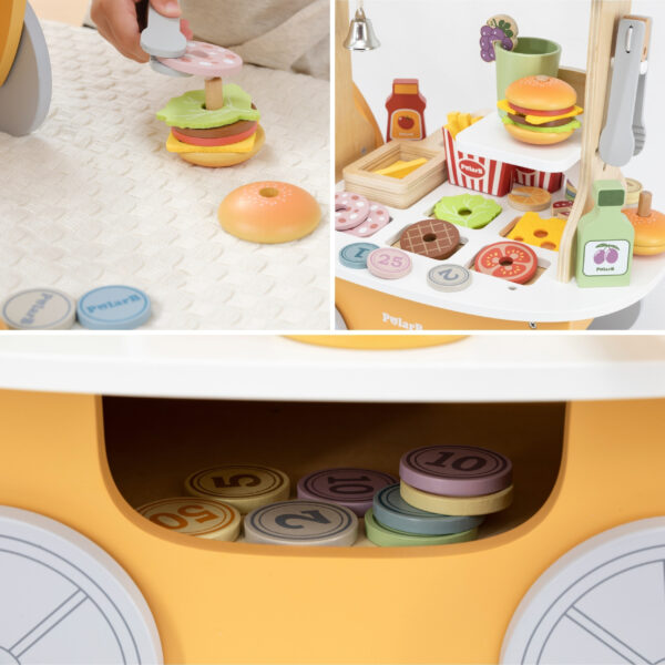 VIGA Minisklep z Hamburgerami – Kreatywna Zabawa w Odgrywanie Ról - 005