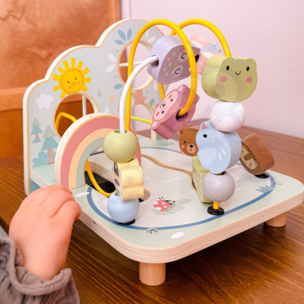 TOOKY TOY Drewniana Pętla Motoryczna Leśny Labirynt - 002