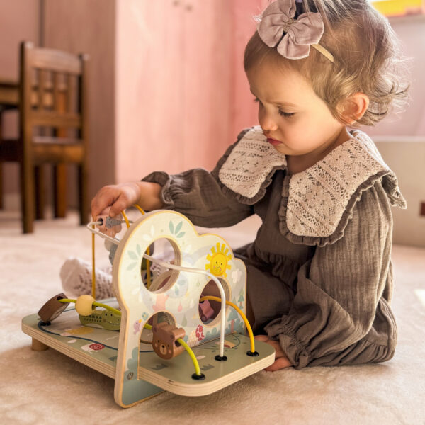 TOOKY TOY Drewniana Pętla Motoryczna Leśny Labirynt - 003