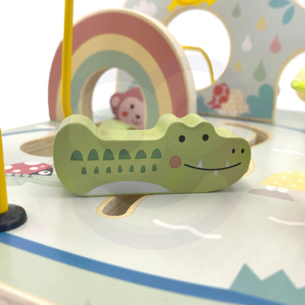 TOOKY TOY Drewniana Pętla Motoryczna Leśny Labirynt - 005