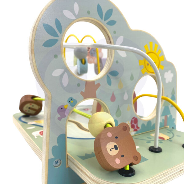 TOOKY TOY Drewniana Pętla Motoryczna Leśny Labirynt - 009