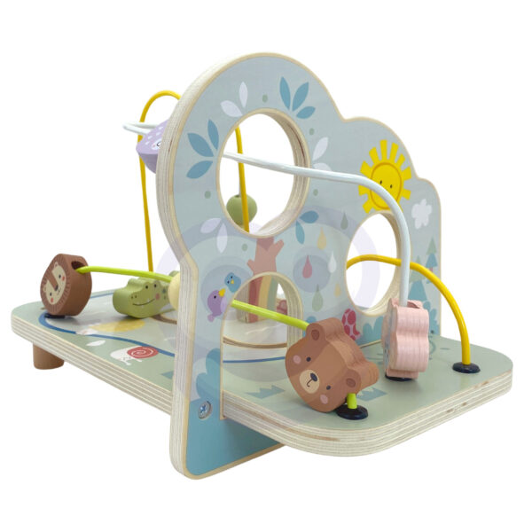 TOOKY TOY Drewniana Pętla Motoryczna Leśny Labirynt - 011