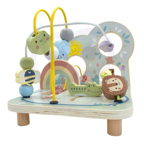 TOOKY TOY Drewniana Pętla Motoryczna Leśny Labirynt - 013