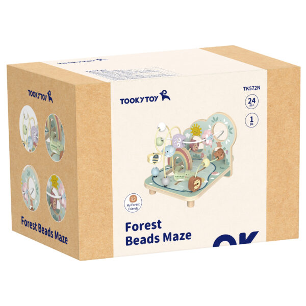 TOOKY TOY Drewniana Pętla Motoryczna Leśny Labirynt - 015