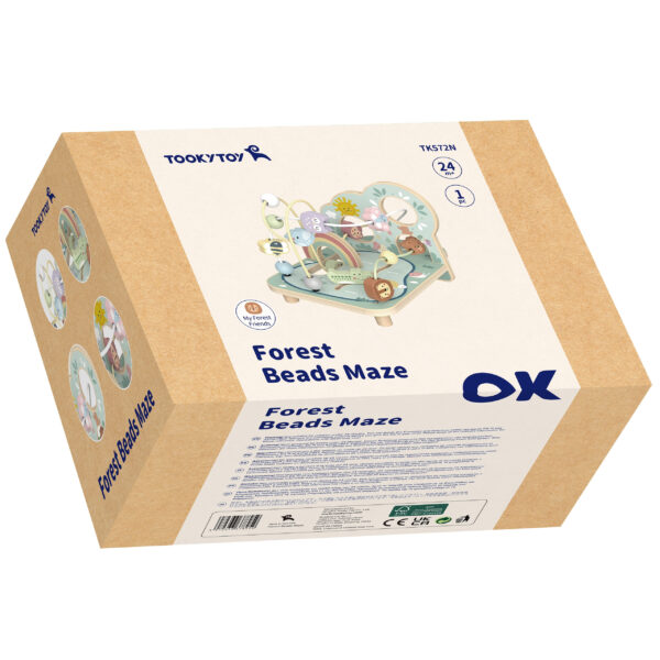 TOOKY TOY Drewniana Pętla Motoryczna Leśny Labirynt - 016