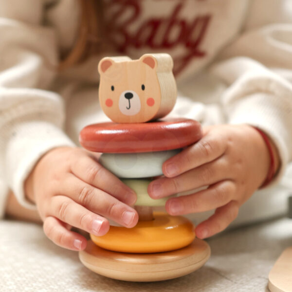 Sorter kształtów box 3w1 słonik piramidka 12m+ FSC – WOOPIE GREEN - 006