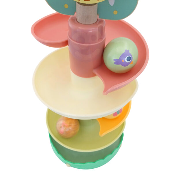 Tor kulkowy sensoryczny Montessori drewno FSC 18m+ - WOOPIE GREEN - 014