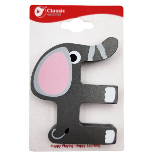 CLASSIC WORLD Drewniana Literka E - 001