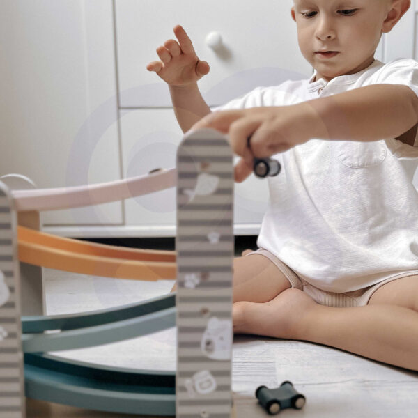 VIGA PolarB Drewniana Zjeżdżalnia Dla Samochodzików Tor Wyścigowy - 002