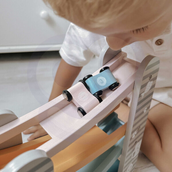 VIGA PolarB Drewniana Zjeżdżalnia Dla Samochodzików Tor Wyścigowy - 003