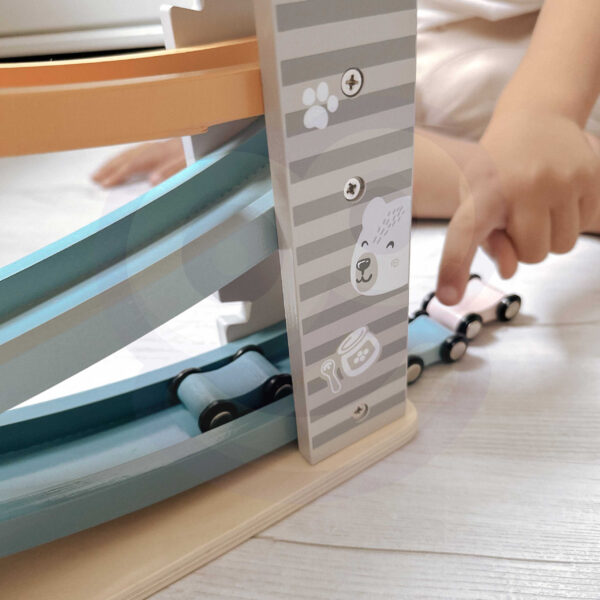 VIGA PolarB Drewniana Zjeżdżalnia Dla Samochodzików Tor Wyścigowy - 006