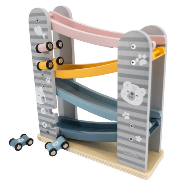 VIGA PolarB Drewniana Zjeżdżalnia Dla Samochodzików Tor Wyścigowy - 011