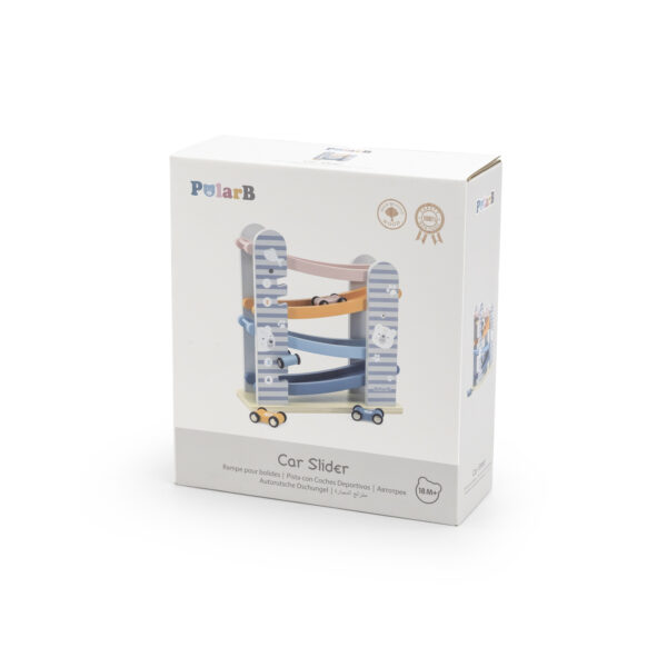 VIGA PolarB Drewniana Zjeżdżalnia Dla Samochodzików Tor Wyścigowy - 014