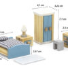 VIGA PolarB Zestaw Mebelków do Domku dla Lalek Sypialnia - 003