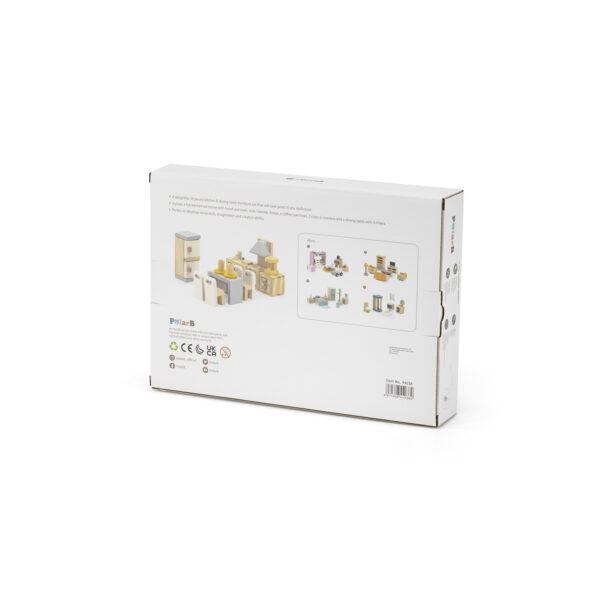 VIGA PolarB Zestaw Mebelków do Domku dla Lalek Kuchnia Jadalnia - 006