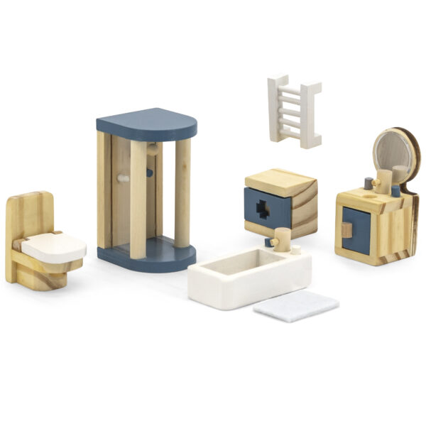 VIGA PolarB Zestaw Mebelków do Domku dla Lalek  Łazienka - 002