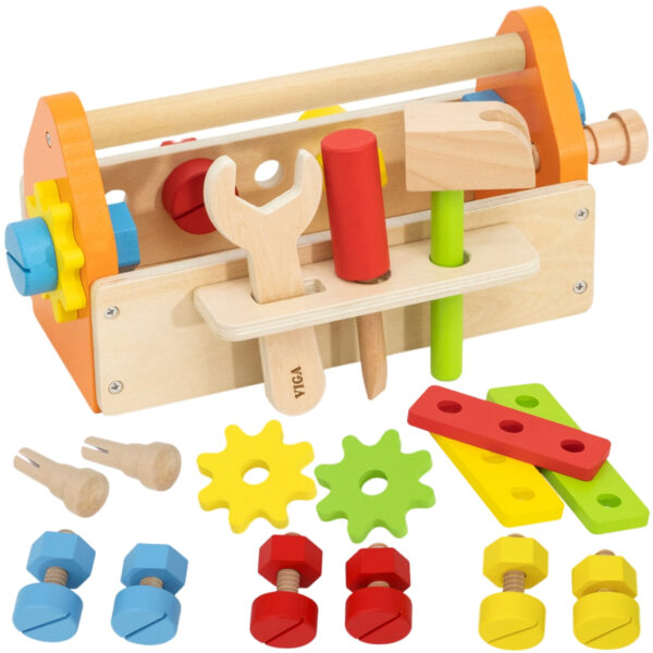 Viga Skrzynka Na Narzędzia Zestaw Drewniany - 001
