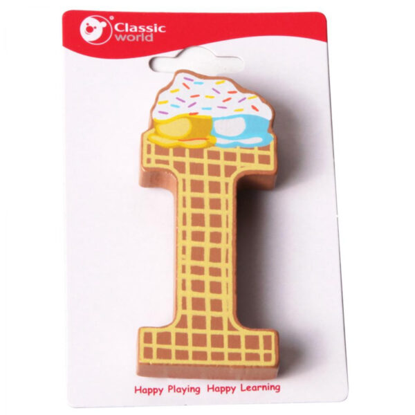 CLASSIC WORLD Drewniana Literka I - 001