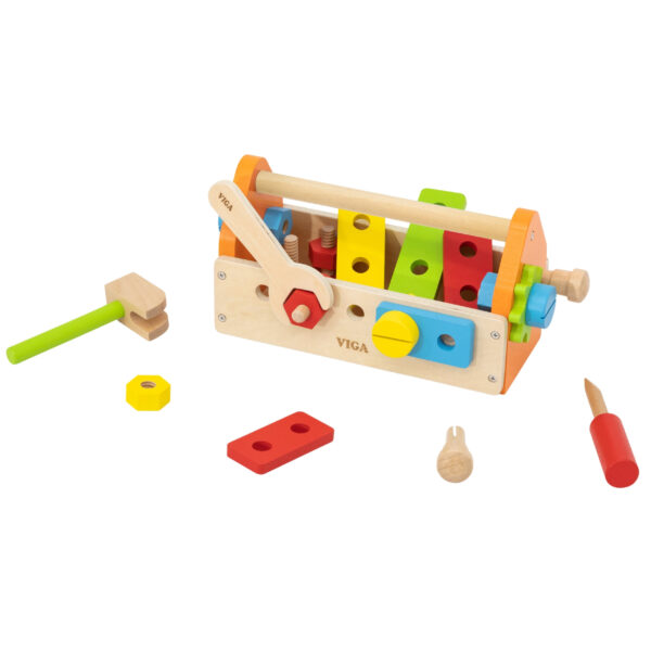 Viga Skrzynka Na Narzędzia Zestaw Drewniany - 005