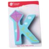 Drewniana Litera K Classic World - Edukacyjna Ozdoba na Drzwi - 001