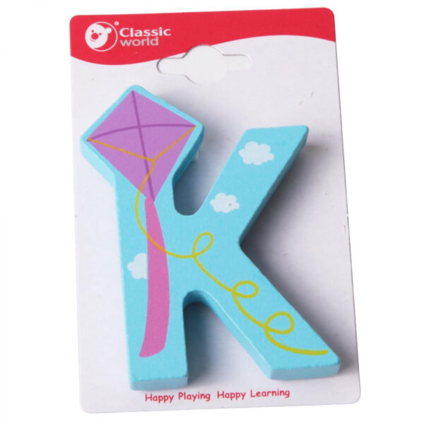 CLASSIC WORLD Drewniana Literka K - 001