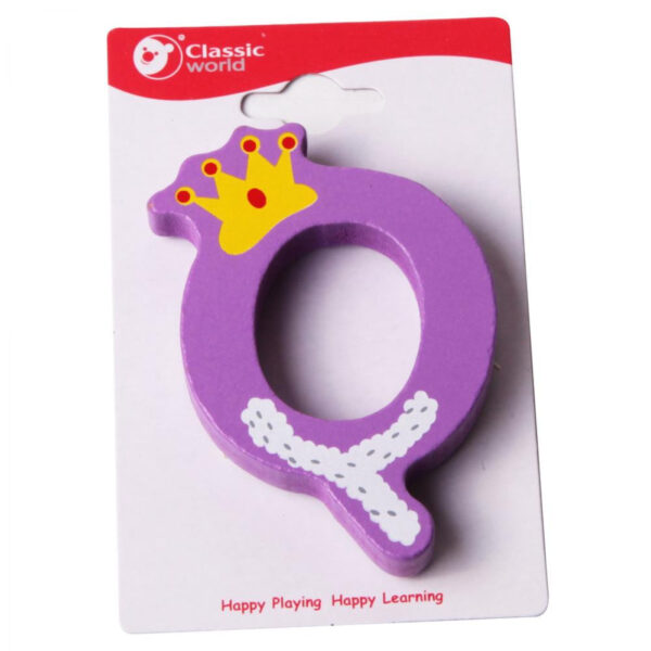 CLASSIC WORLD Drewniana Literka Q - 001