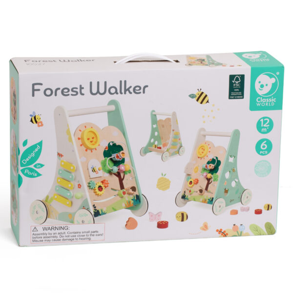 CLASSIC WORLD Drewniany Pchacz Multifunkcyjny 8w1 "Leśny Chodzik" - 016