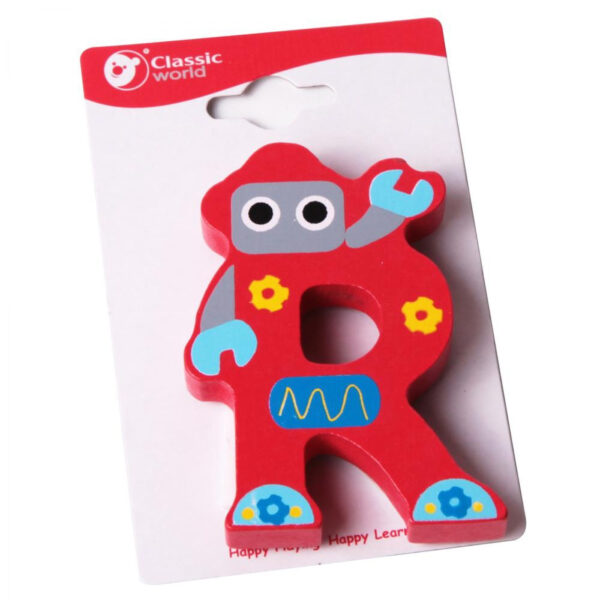 CLASSIC WORLD Drewniana Literka R - 001