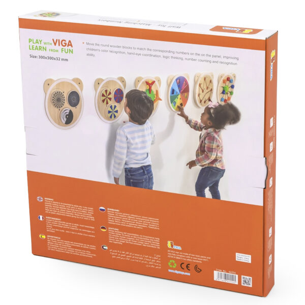 VIGA Drewniana Tablica Dopasuj Cyferki Certyfikat FSC Montessori - 005