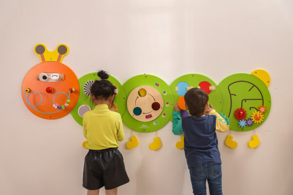 VIGA Drewniana Tablica Gąsienica Certyfikat FSC Montessori - 002